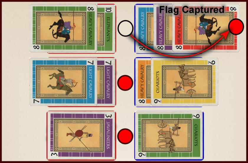 Battle Line Card Game Example Flag Capture 1c